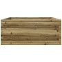Jardinera madera de pino impregnada 110x110x49,5 cm en Macetas y jardineras | Comprar online en Foru.es