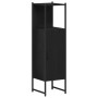 Juego de Muebles de Baño de 4 Piezas en Madera de Ingeniero con Acabado en Roble Negro de , Muebles de baño - Ref: Foro24-333...