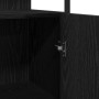 Juego de Muebles de Baño de 4 Piezas en Madera de Ingeniero con Acabado en Roble Negro de , Muebles de baño - Ref: Foro24-333...