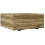 Jardinera madera de pino impregnada 110x110x49,5 cm en Macetas y jardineras | Comprar online en Foru.es