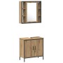 Juego de Muebles de Baño de 4 Piezas en Madera Ingenierizada Roble Artisan de , Muebles de baño - Ref: Foro24-3334432, Precio...
