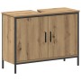 Juego de Muebles de Baño de 4 Piezas en Madera Ingenierizada Roble Artisan de , Muebles de baño - Ref: Foro24-3334432, Precio...