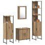 Juego de Muebles de Baño de 4 Piezas en Madera de Roble Artesanal de , Muebles de baño - Ref: Foro24-3334434, Precio: 237,56 ...