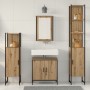 Juego de Muebles de Baño de 4 Piezas en Madera de Roble Artesanal de , Muebles de baño - Ref: Foro24-3334434, Precio: 237,56 ...