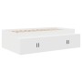Base de cama de almacenamiento Blanca 100x200 cm de , Camas y somieres - Ref: Foro24-3335181, Precio: 200,39 €, Descuento: -5%%