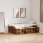 Cama con Almacenamiento Roble Ahumado 100x200 cm | Foro24.es | Tu tienda online para hogar, jardín y más Foro24.es