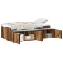Cama de Almacenamiento Madera Envejecida 100x200 cm | Foro24.es | Tu tienda online para hogar, jardín y más Foro24.es