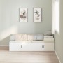Marco de cama con almacenamiento Blanco 90x200 cm de , Camas y somieres - Ref: Foro24-3335189, Precio: 198,20 €, Descuento: -5%%