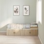 Estructura de cama de almacenamiento Roble Sonoma 90x200 cm | Foro24.es | Tu tienda online para hogar, jardín y más Foro24.es
