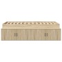 Estructura de cama de almacenamiento Roble Sonoma 90x200 cm | Foro24.es | Tu tienda online para hogar, jardín y más Foro24.es
