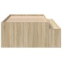 Estructura de cama de almacenamiento Roble Sonoma 90x200 cm | Foro24.es | Tu tienda online para hogar, jardín y más Foro24.es