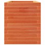 Jardinera madera maciza de pino marrón cera 70x40x49,5 cm en Macetas y jardineras | Comprar online en Foru.es