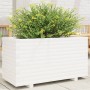 Jardinera madera maciza de pino blanco 90x40x49,5 cm en Macetas y jardineras | Comprar online en Foru.es