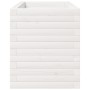 Jardinera madera maciza de pino blanco 90x40x49,5 cm en Macetas y jardineras | Comprar online en Foru.es