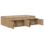 Estructura de Cama de Almacenamiento Roble Artesanal 80x200 cm | Foro24.es | Tu tienda online para hogar, jardín y más Foro24.es