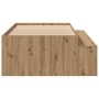 Estructura de Cama de Almacenamiento Roble Artesanal 80x200 cm | Foro24.es | Tu tienda online para hogar, jardín y más Foro24.es