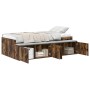 Estructura de Cama de Almacenamiento Roble Ahumado 75x190 cm | Foro24.es | Tu tienda online para hogar, jardín y más Foro24.es
