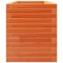 Jardinera madera maciza de pino marrón cera 110x40x49,5 cm en Macetas y jardineras | Comprar online en Foru.es