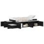 Estructura de Cama de Almacenamiento Roble Negro 100x200 cm | Foro24.es | Tu tienda online para hogar, jardín y más Foro24.es