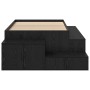 Estructura de Cama de Almacenamiento Roble Negro 100x200 cm | Foro24.es | Tu tienda online para hogar, jardín y más Foro24.es