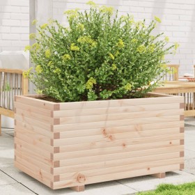 Jardinera madera maciza de pino 90x60x49,5 cm en Macetas y jardineras | Comprar online en Foru.es