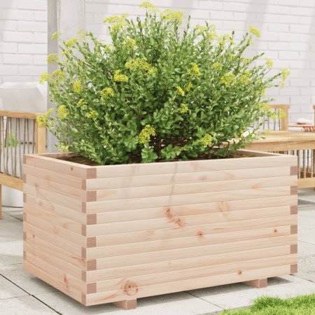 Jardinera madera maciza de pino 90x60x49,5 cm en Macetas y jardineras | Comprar online en Foru.es