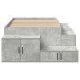 Estructura de Cama de Almacenamiento Gris Concreto 100x200 cm | Foro24.es | Tu tienda online para hogar, jardín y más Foro24.es