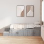 Estructura de Cama de Almacenamiento Gris Sonoma 100x200 cm | Foro24.es | Tu tienda online para hogar, jardín y más Foro24.es
