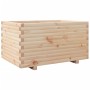Jardinera madera maciza de pino 90x60x49,5 cm en Macetas y jardineras | Comprar online en Foru.es