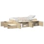 Estructura de cama de almacenamiento Roble de Sonoma 90x200 cm | Foro24.es | Tu tienda online para hogar, jardín y más Foro24.es