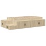 Estructura de cama de almacenamiento Roble de Sonoma 90x200 cm | Foro24.es | Tu tienda online para hogar, jardín y más Foro24.es