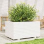 Jardinera madera maciza de pino blanco 90x60x49,5 cm en Macetas y jardineras | Comprar online en Foru.es