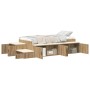 Estructura de Cama de Almacenamiento Artisan Roble 90x200 cm | Foro24.es | Tu tienda online para hogar, jardín y más Foro24.es