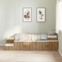 Estructura de Cama de Almacenamiento Artisan Roble 90x200 cm | Foro24.es | Tu tienda online para hogar, jardín y más Foro24.es