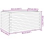 Jardinera madera maciza de pino blanco 90x60x49,5 cm en Macetas y jardineras | Comprar online en Foru.es