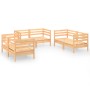 Muebles de jardín 6 piezas madera maciza de pino de vidaXL, Conjuntos de jardín - Ref: Foro24-3082582, Precio: 278,11 €, Desc...
