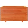 Jardinera madera maciza de pino marrón cera 90x60x49,5 cm en Macetas y jardineras | Comprar online en Foru.es