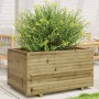 Jardinera madera de pino impregnada 90x60x49,5 cm en Macetas y jardineras | Comprar online en Foru.es