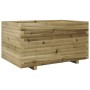 Jardinera madera de pino impregnada 90x60x49,5 cm en Macetas y jardineras | Comprar online en Foru.es