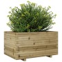 Jardinera madera de pino impregnada 90x60x49,5 cm en Macetas y jardineras | Comprar online en Foru.es