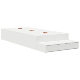 Estructura de Cama de Almacenamiento Blanca 80x200 cm de , Camas y somieres - Ref: Foro24-3335597, Precio: 228,99 €, Descuent...