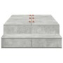 Marco de cama con almacenamiento Gris Concreto 80x200 cm | Foro24.es | Tu tienda online para hogar, jardín y más Foro24.es