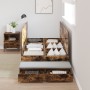Cama con almacenamiento Marco de Madera Ahumada 80x200 cm | Foro24.es | Tu tienda online para hogar, jardín y más Foro24.es