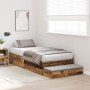 Estructura de Cama de Almacenamiento Madera Vieja 90x200 cm | Foro24.es | Tu tienda online para hogar, jardín y más Foro24.es
