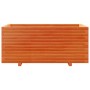 Jardinera madera maciza de pino marrón cera 110x60x49,5 cm en Macetas y jardineras | Comprar online en Foru.es