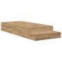 Cama de Almacenamiento en Roble Artesanal 90x200 cm de , Camas y somieres - Ref: Foro24-3335612, Precio: 236,86 €, Descuento:...