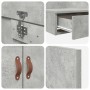 Estructura de Cama de Almacenamiento Gris Concreto 100x200 cm de , Camas y somieres - Ref: Foro24-3335616, Precio: 253,16 €, ...
