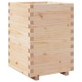 Jardinera madera maciza de pino 50x50x72,5 cm en Macetas y jardineras | Comprar online en Foru.es