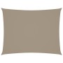Toldo de vela rectangular tela Oxford gris taupe 4x5 m en Sombrillas | Comprar online en Foru.es