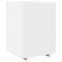 Jardinera madera maciza de pino blanco 50x50x72,5 cm en Macetas y jardineras | Comprar online en Foru.es